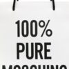 Moschino logo-print leather tote bag