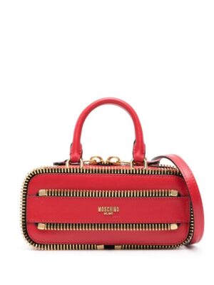 22301445_52561869_1000.jpg Moschino decorative-zip leather tote bag