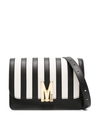 22301455_52172552_1000.jpg Moschino logo-buckle striped crossbody bag