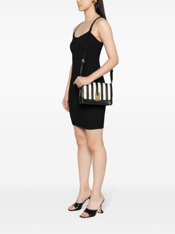 22301455_52172569_1000.jpg Moschino logo-buckle striped crossbody bag
