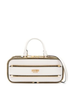 22301461_52816216_1000.jpg Moschino exposed-zip leather tote bag