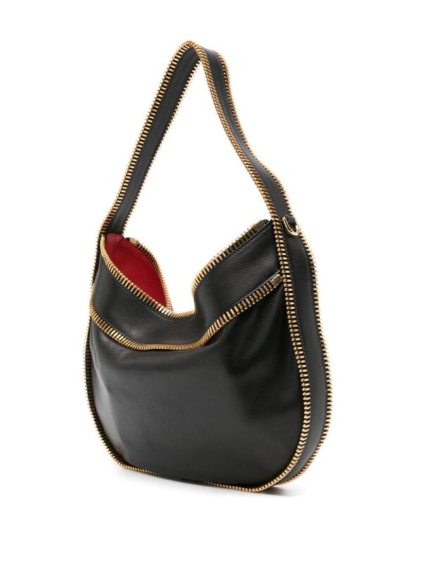 22301466_52560375_1000.jpg Moschino zip-detail leather shoulder bag