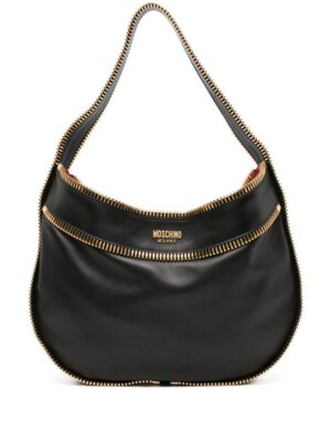 22301466_52590539_1000.jpg Moschino zip-detail leather shoulder bag