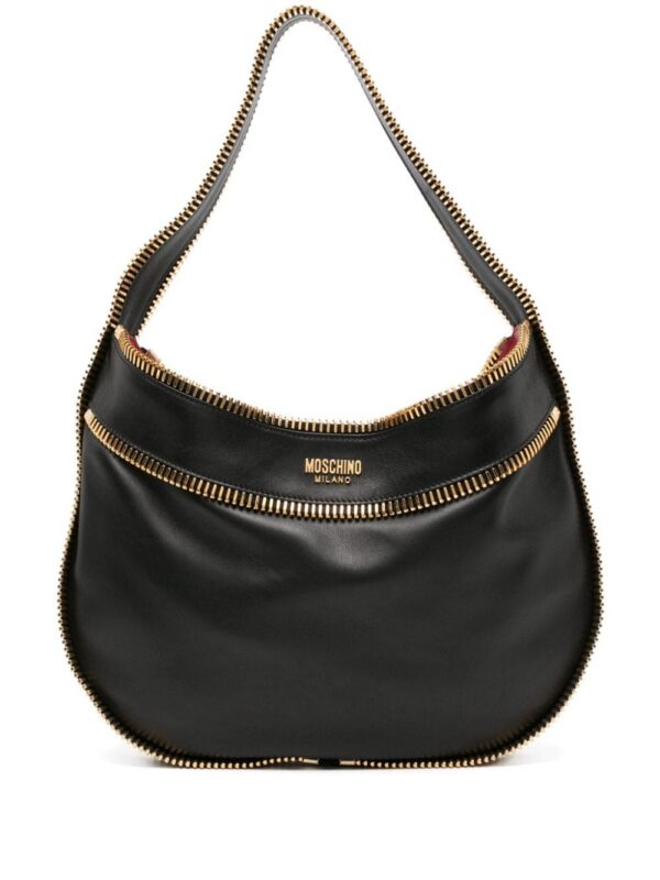 22301466_52590539_1000.jpg Moschino zip-detail leather shoulder bag