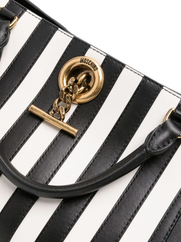 22301467_52800946_1000.jpg Moschino striped leather tote bag