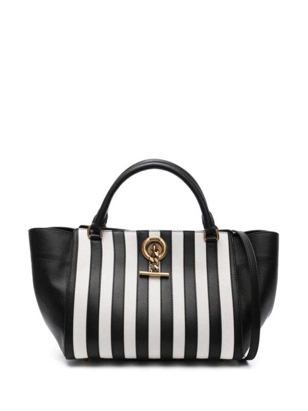 22301467_52816220_1000.jpg Moschino striped leather tote bag