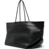 22303328_52173744_1000.jpg Moschino logo-print interwoven leather tote bag