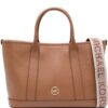 22341658_52252617_1000.jpg Michael Michael Kors logo-plaque leather tote bag