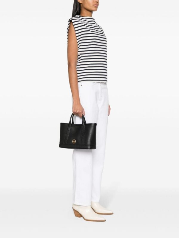 22342478_52245571_1000.jpg Michael Michael Kors logo-plaque leather tote bag