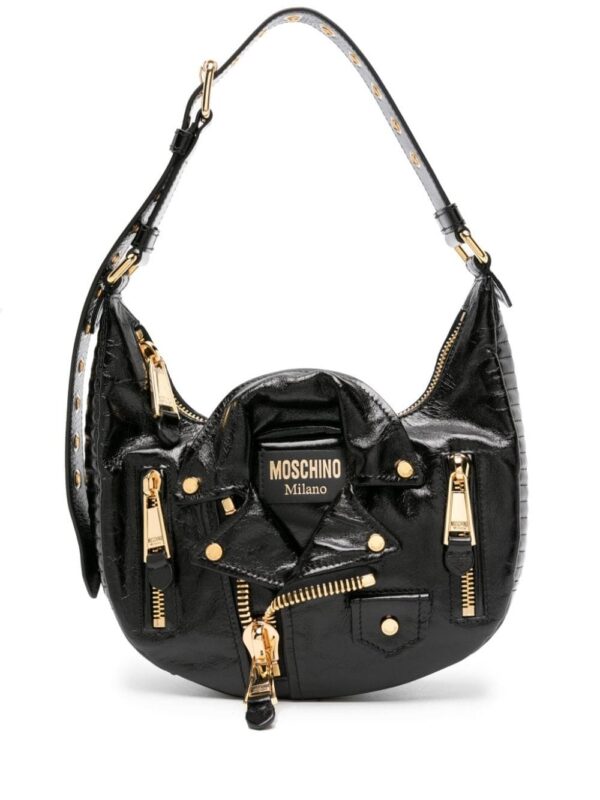 22348140_52277446_1000.jpg Moschino Biker high-shine leather bag