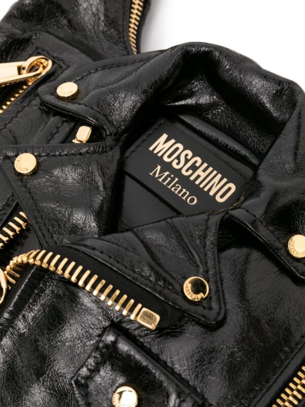 22348140_52277447_1000.jpg Moschino Biker high-shine leather bag
