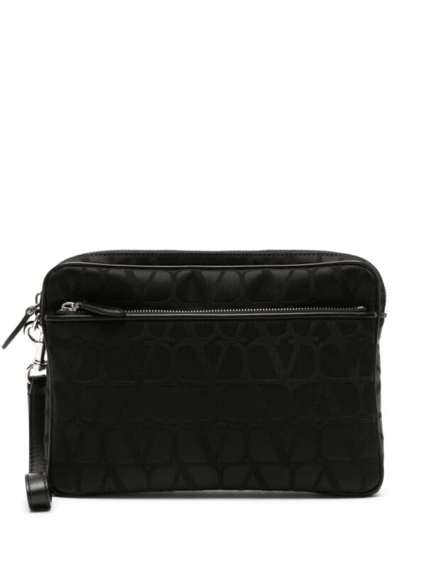 22351394_52244252_1000.jpg Valentino Garavani Toile Iconographe-print clutch bag