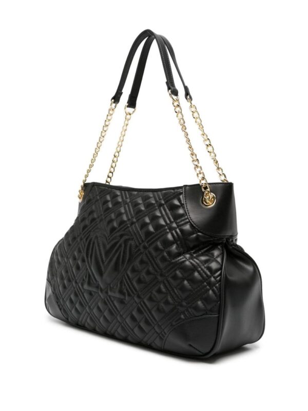 22363645_52291248_1000.jpg Love Moschino logo-plaque quilted tote bag