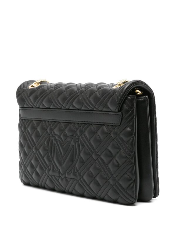 22363850_52314840_1000.jpg Love Moschino logo-plaque quilted shoulder bag