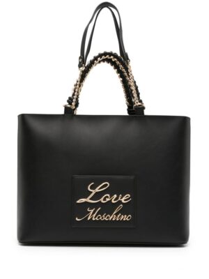 22364625_52292961_1000.jpg Love Moschino logo-plaque tote bag