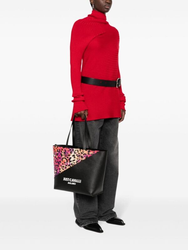 22369878_52509203_1000.jpg Just Cavalli colourblock panelled tote bag