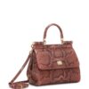 Dolce & Gabbana Sicily snakeskin-effect top-handle bag