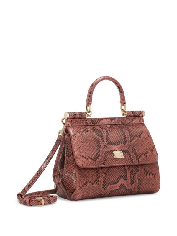Dolce & Gabbana Sicily snakeskin-effect top-handle bag