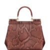 Dolce & Gabbana Sicily snakeskin-effect top-handle bag