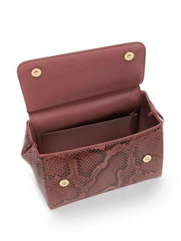 Dolce & Gabbana Sicily snakeskin-effect top-handle bag