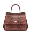 Dolce & Gabbana Sicily snakeskin-effect top-handle bag