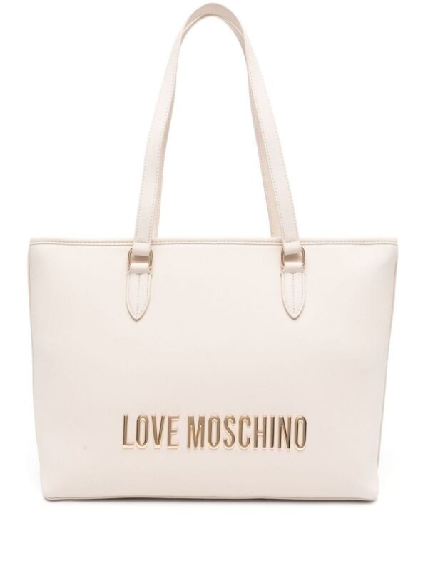 22390235_52373273_1000.jpg Love Moschino logo-plaque tote bag