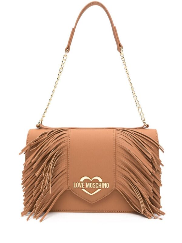 22402591_52395887_1000.jpg Love Moschino logo-plaque fringed shoulder bag