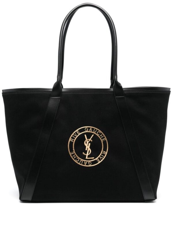 Saint Laurent Rive Gauche canvas tote bag