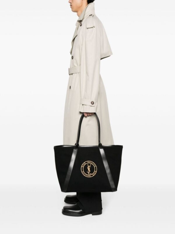 Saint Laurent Rive Gauche canvas tote bag
