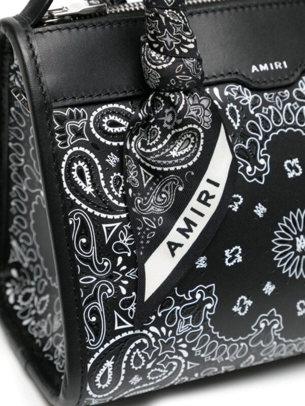 AMIRI Bandana leather crossbody bag