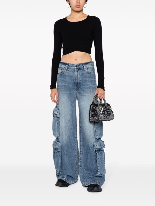 AMIRI Bandana leather crossbody bag
