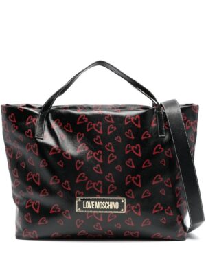 22465189_53159427_1000.jpg Love Moschino heart-print tote bag