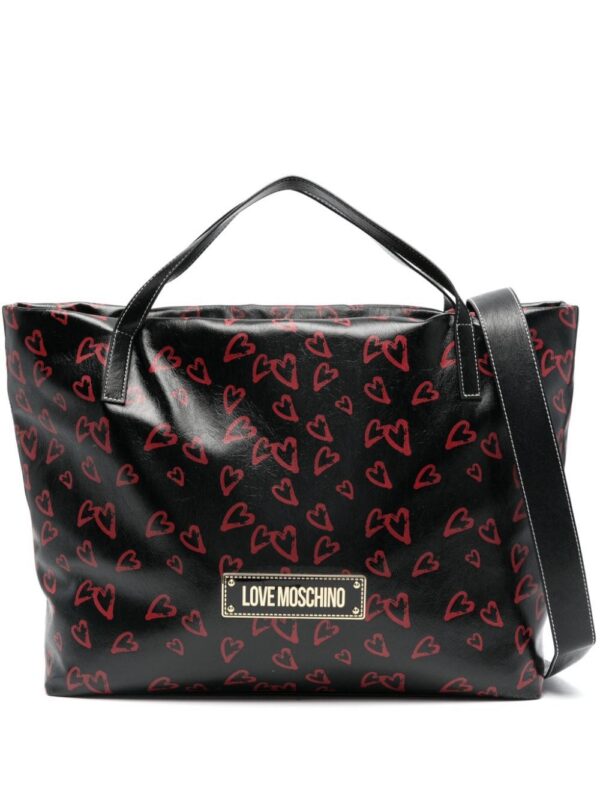 22465189_53159427_1000.jpg Love Moschino heart-print tote bag