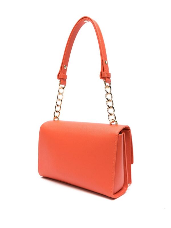 Love Moschino logo-plaque chain-link shoulder bag