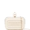 Jimmy Choo Cloud pearl-embellished clutch bag