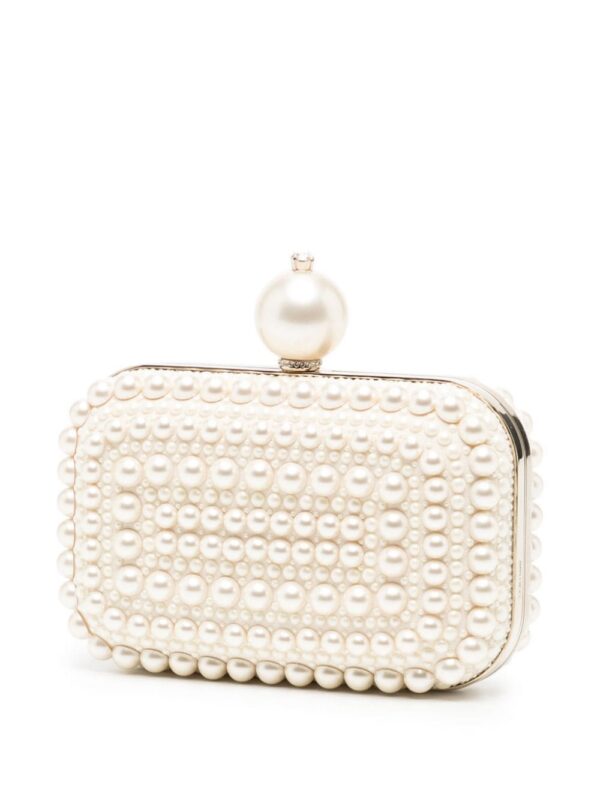 Jimmy Choo Cloud pearl-embellished clutch bag