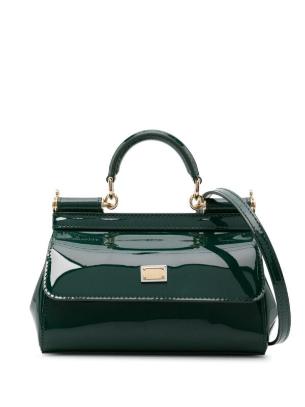 22488897_52451450_1000.jpg Dolce & Gabbana small Sicily patent-leather tote bag