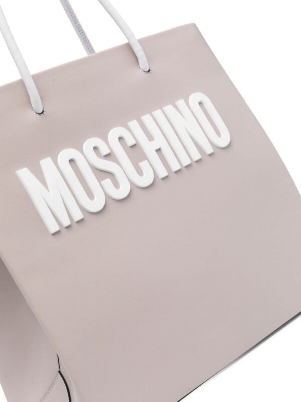 Moschino raised logo tote bag
