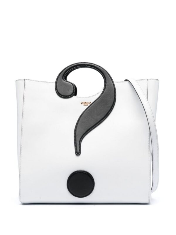 Moschino logo-appliqué tote bag