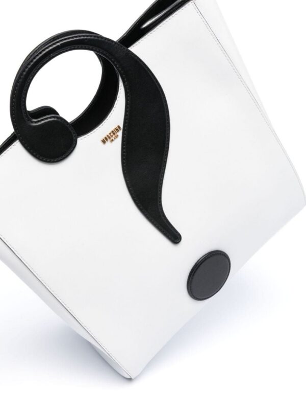 Moschino logo-appliqué tote bag
