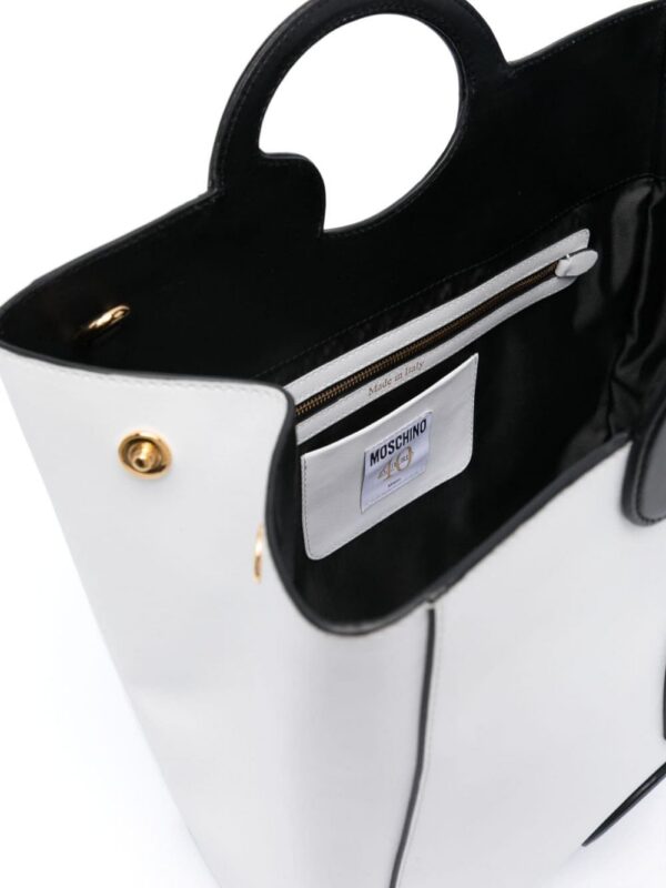 Moschino logo-appliqué tote bag