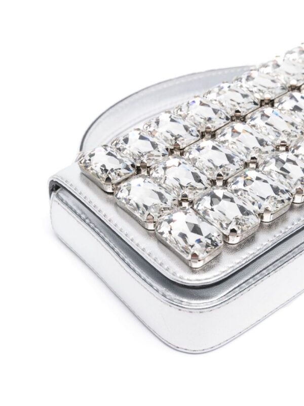 Moschino crystal-embellished mini bag