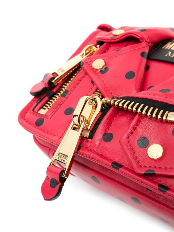 22498230_53221896_1000.jpg Moschino Biker polka-dot shoulder bag