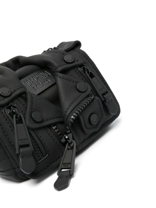 Moschino mini Biker leather bag