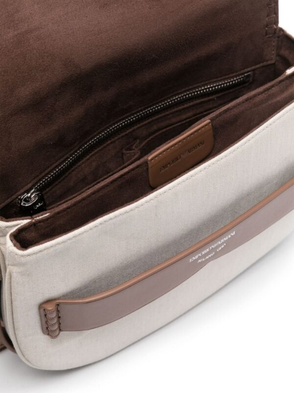 Emporio Armani medium debossed-logo shoulder bag