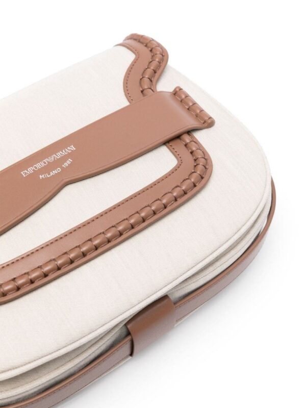 Emporio Armani medium debossed-logo shoulder bag