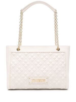 22521079_48163452_1000.jpg Love Moschino logo-lettering quilted tote bag