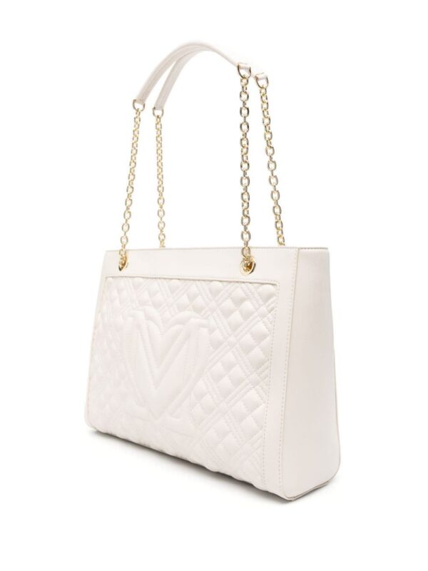 22521079_48163456_1000.jpg Love Moschino logo-lettering quilted tote bag
