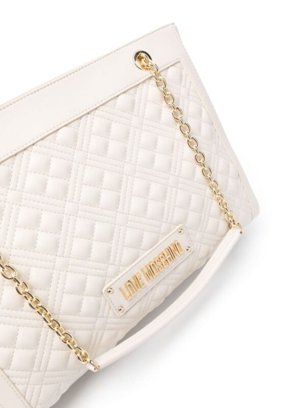 22521079_48164116_1000.jpg Love Moschino logo-lettering quilted tote bag