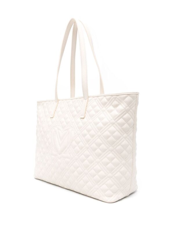 22521092_48163420_1000.jpg Love Moschino logo-lettering quilted tote bag